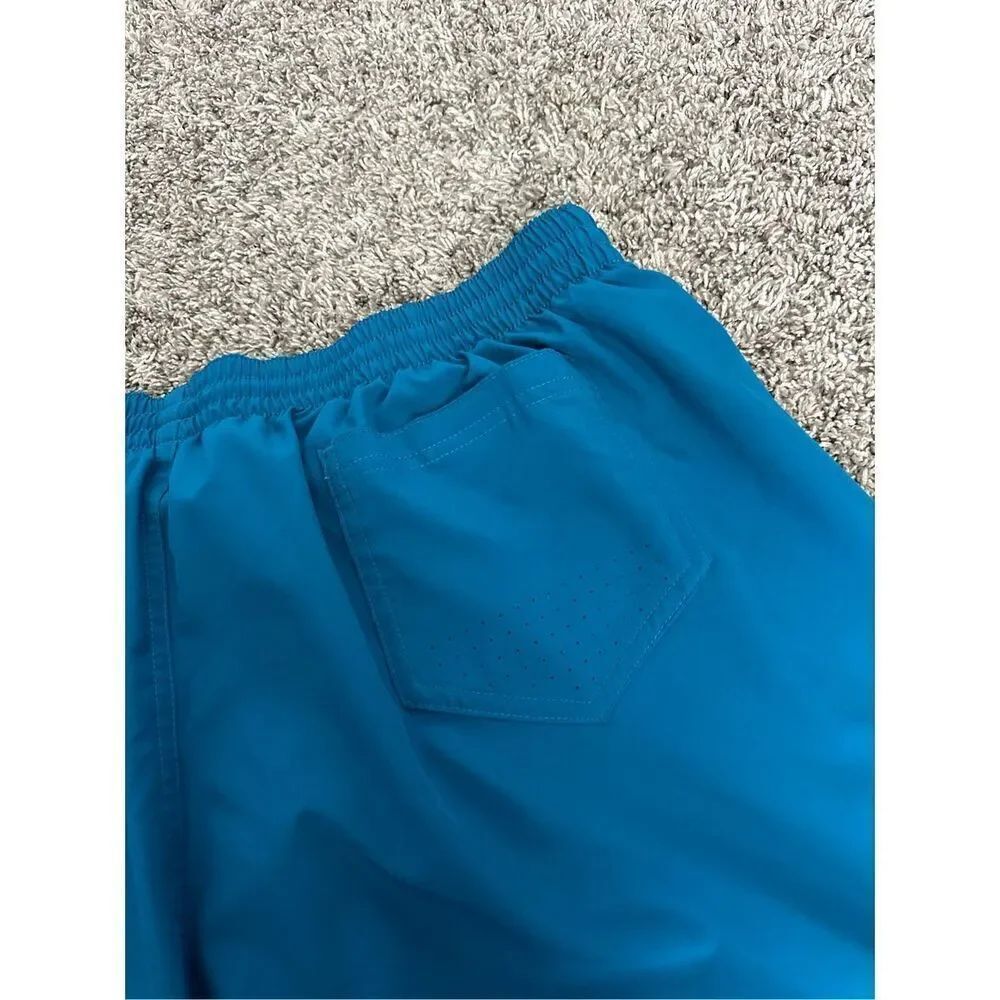 nike men’s swim trunks swim shorts blue lined men’s size XL - Picture 7 of 9